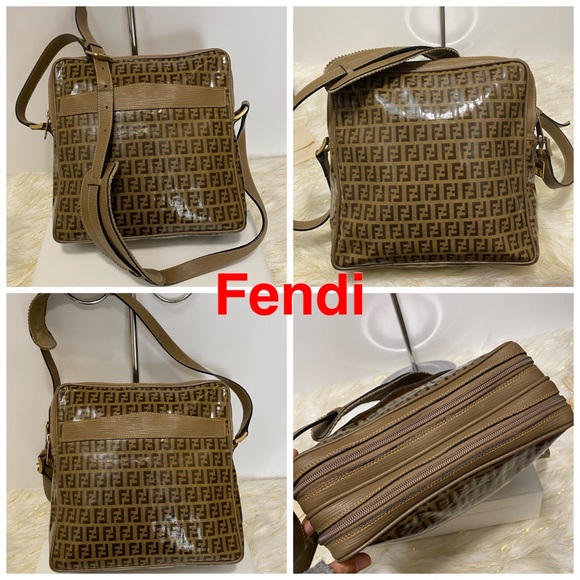 FENDI  Zucca Pattern Brown Shoulder  Bag - Picture 2 of 16